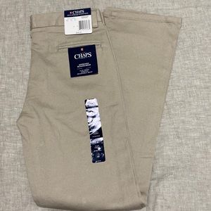 Chaps khakis school wear boys size 12 flat front